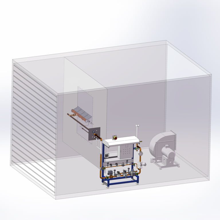 Custom Make-Up Air Combustion System for Factory Ventilation
