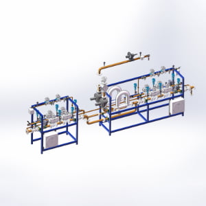 Non-standard Explosion-proof Dual-Fuel – Natural Gas and Biogas Pipeline/Dual Valve Assembly System (Skid-mounted)