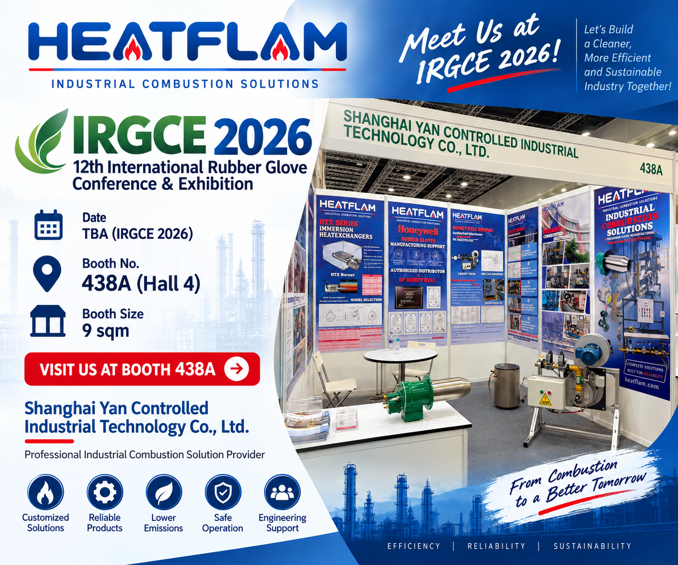 Industrial Combustion Solutions for Rubber Glove Manufacturing at IRGCE 2026